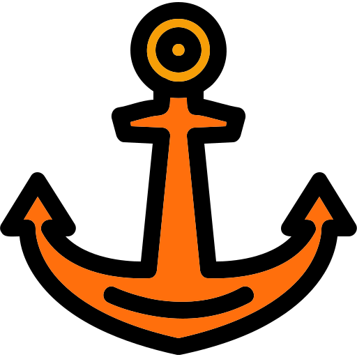 Ship anchor Generic Outline Color icon