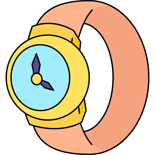 zegarek na rękę Generic Thin Outline Color ikona