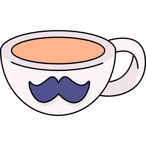 kaffeetasse Generic Thin Outline Color icon