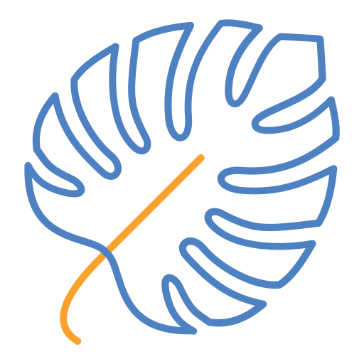 monstera Generic Outline Color icon
