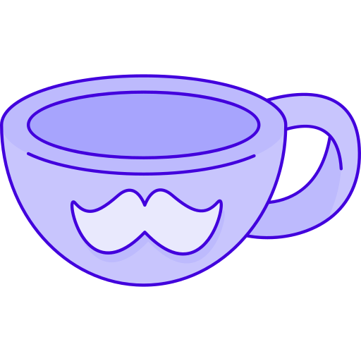 Чашка кофе Generic Thin Outline Color иконка