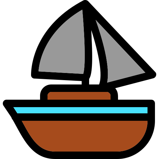 bateau Generic Outline Color Icône