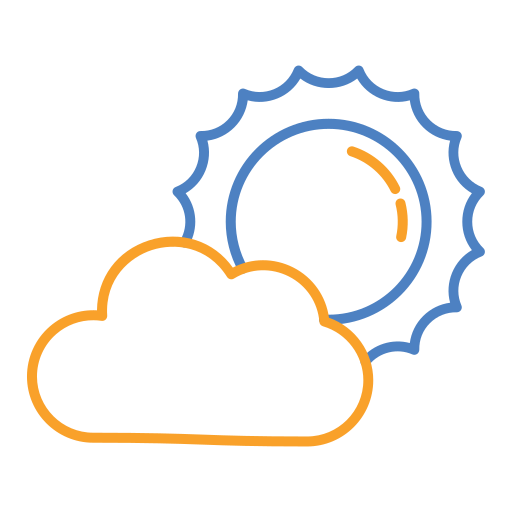 słoneczny Generic Outline Color ikona