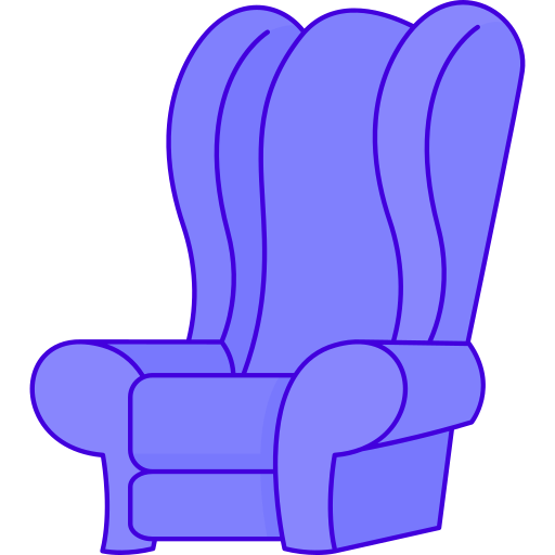 sillón Generic Thin Outline Color icono