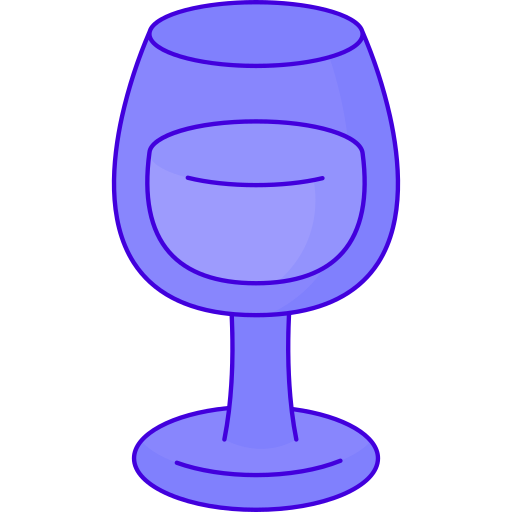 copa de vino Generic Thin Outline Color icono