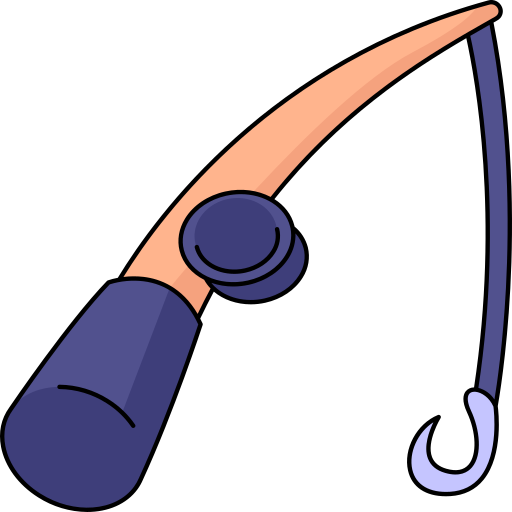 Fishing rod Generic Thin Outline Color icon