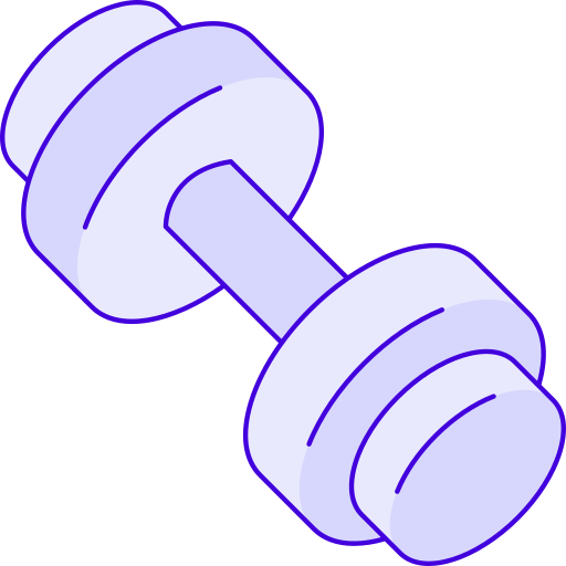 Dumbbell Generic Thin Outline Color icon