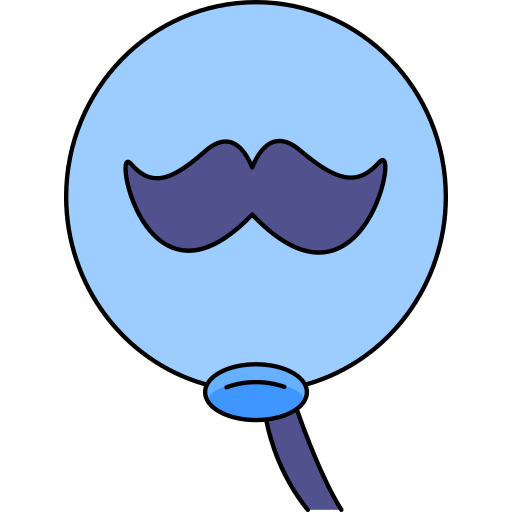 Balloon Generic Thin Outline Color icon
