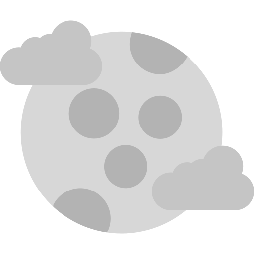 luna llena Generic Grey icono