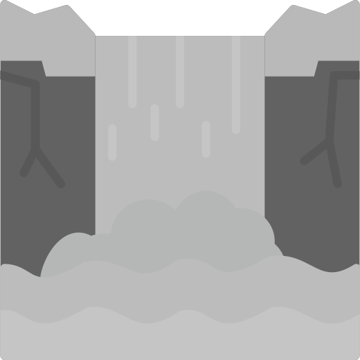 Waterfall Generic Grey icon