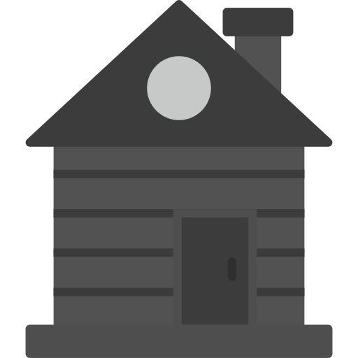 cabaña de madera Generic Grey icono