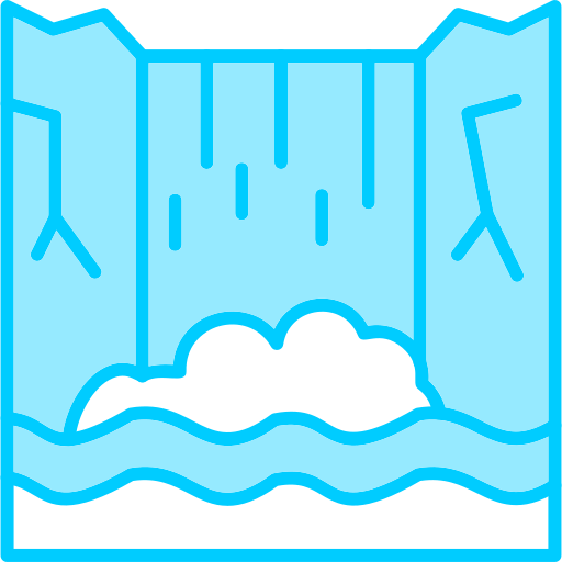 waterval Generic Blue icoon