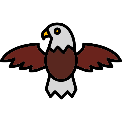 Águila Generic Outline Color icono