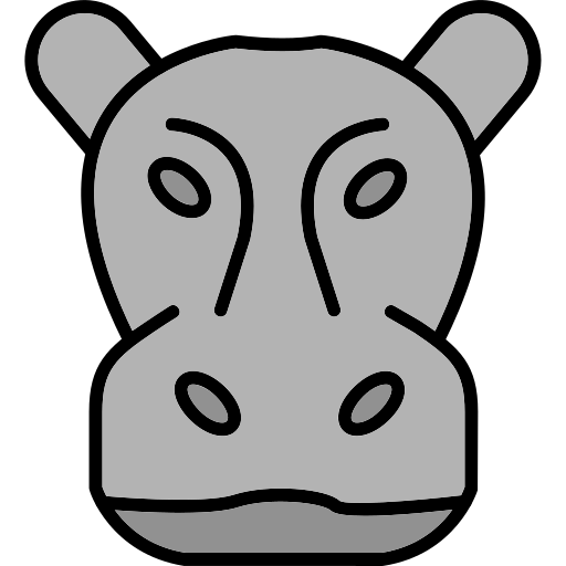 hipopotam Generic Outline Color ikona