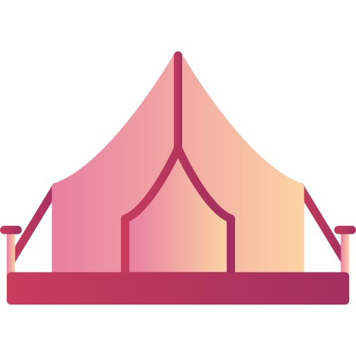 kampeer tent Generic Flat Gradient icoon