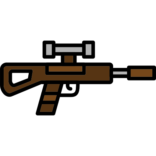 Sniper rifle Generic Outline Color icon