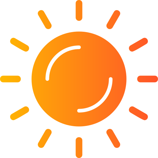 Солнце Generic Flat Gradient иконка