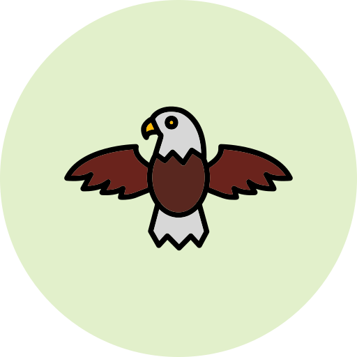 Águila Generic Outline Color icono