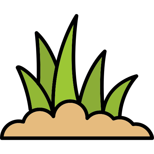Grass Generic Outline Color icon