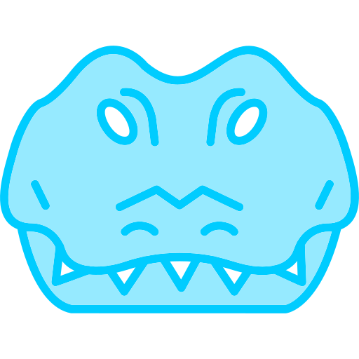 crocodilo Generic Blue Ícone