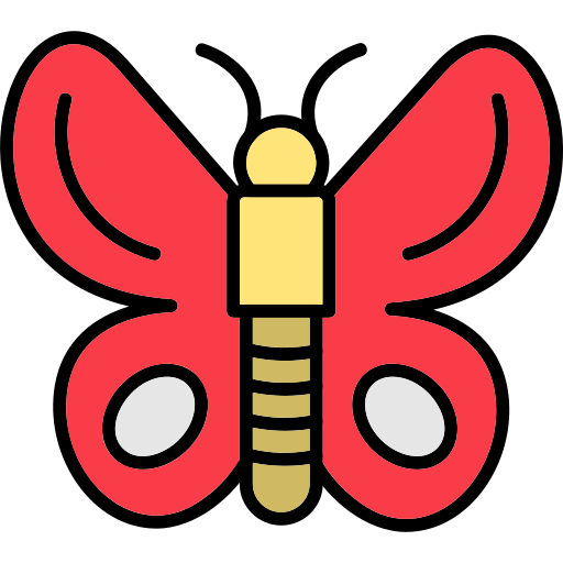 mariposa Generic Outline Color icono