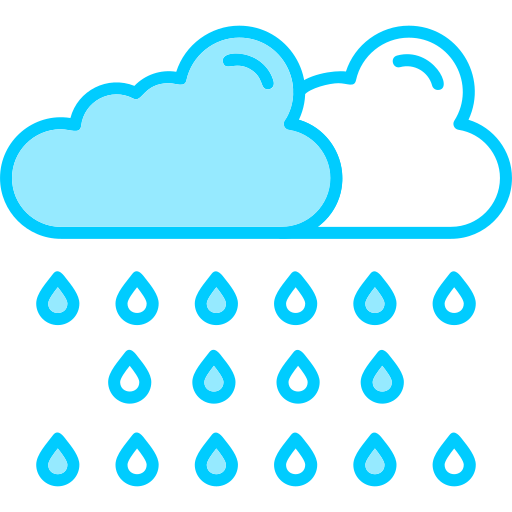 lluvia Generic Blue icono
