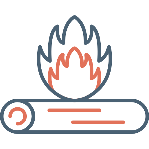 Bonfire Generic Outline Color icon