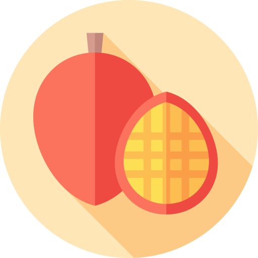 マンゴー Flat Circular Flat icon