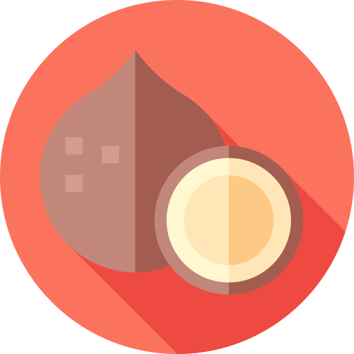 코코넛 Flat Circular Flat icon