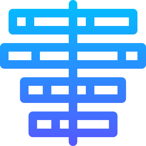balkendiagramm Basic Gradient Lineal color icon