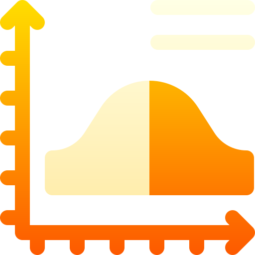 統計 Basic Gradient Gradient icon