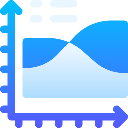 Сплайн-диаграмма Basic Gradient Gradient иконка
