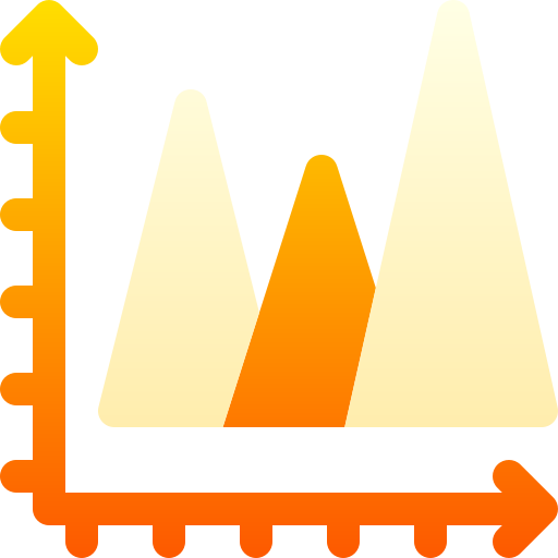 gráfico piramidal Basic Gradient Gradient icono