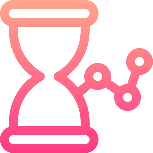 Hourglass Basic Gradient Lineal color icon