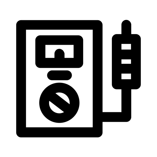 voltmeter Generic Basic Outline icoon