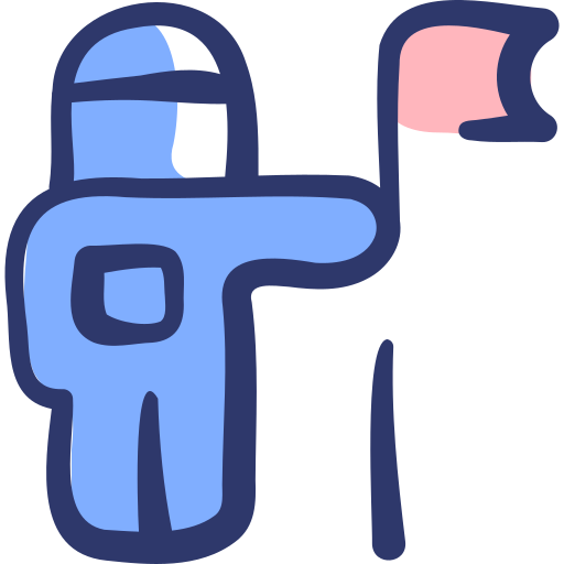 astronauta Basic Hand Drawn Lineal Color icona