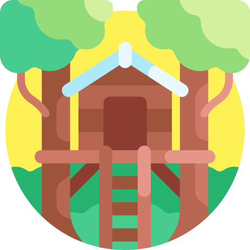 Treehouse Detailed Flat Circular Flat icon
