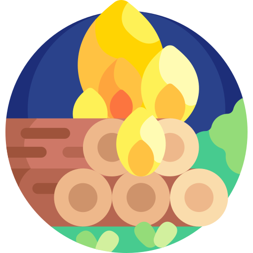 hoguera Detailed Flat Circular Flat icono