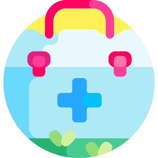 First aid kit Detailed Flat Circular Flat icon