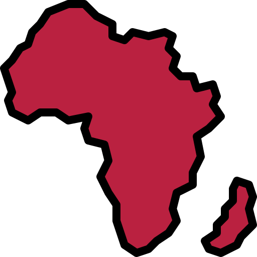África Generic Outline Color Ícone