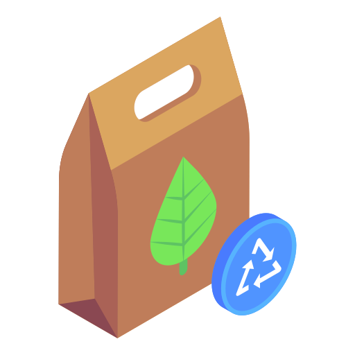 ekologiczna torba Generic Isometric ikona