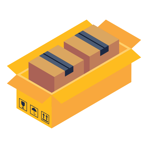 pudełko kartonowe Generic Isometric ikona