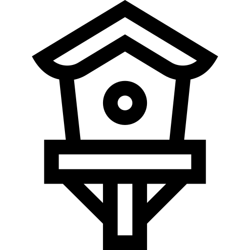 vogelhuisje Basic Straight Lineal icoon