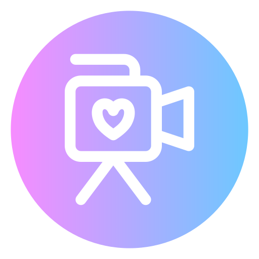 videocamera Generic Flat Gradient icoon
