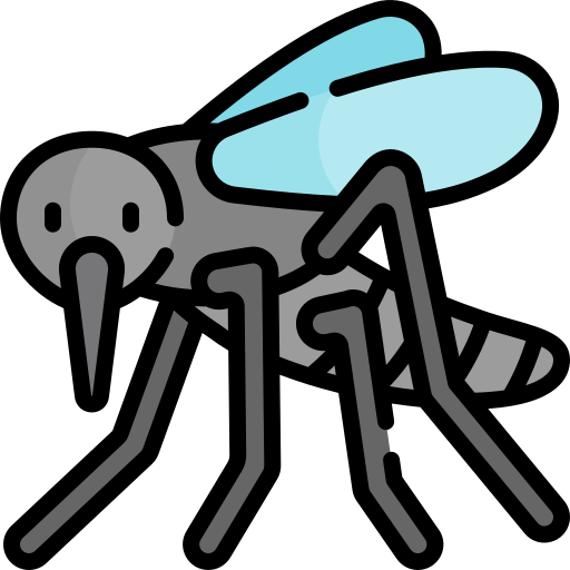 蚊 Kawaii Lineal color icon