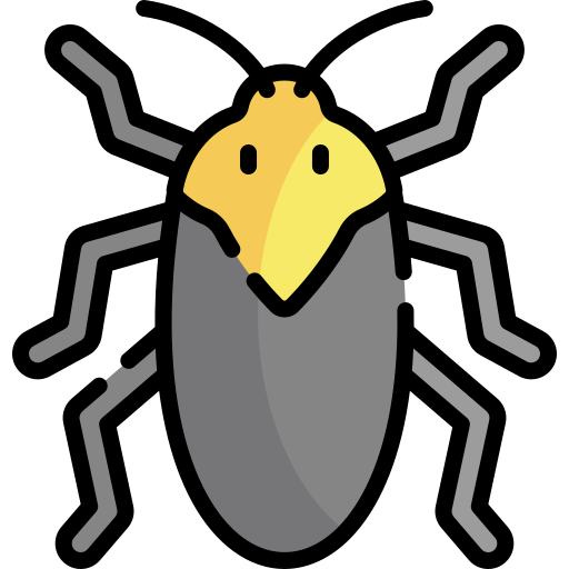 Растительный жук Kawaii Lineal color иконка
