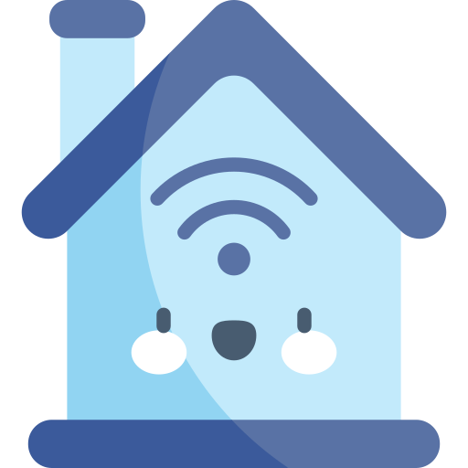 Smart house Kawaii Flat icon