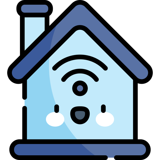 Smart house Kawaii Lineal color icon