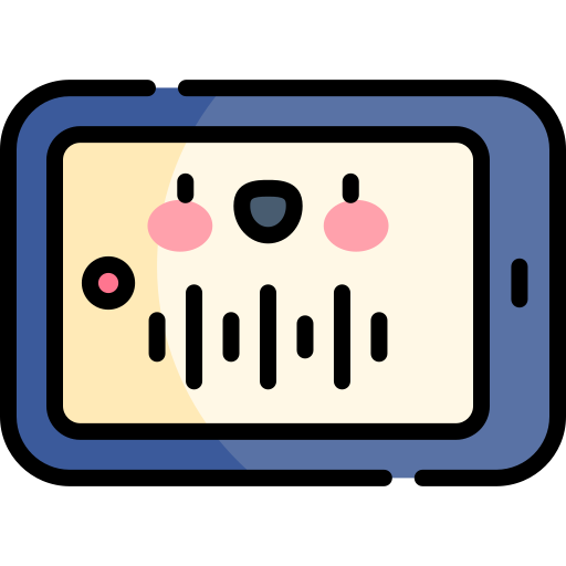 Voice recognition Kawaii Lineal color icon