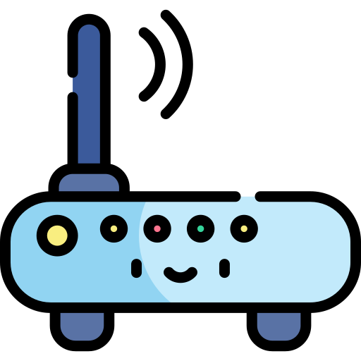 router Kawaii Lineal color icon